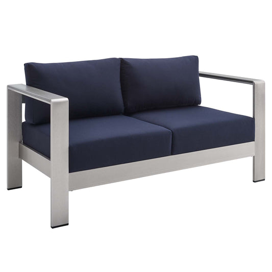 Modway - Shore Sunbrella® Fabric Aluminum Outdoor Patio Loveseat - EEI-4226