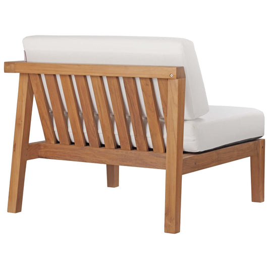 Modway - Bayport Outdoor Patio Teak Wood 2-Seater Loveseat - EEI-4259