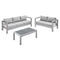 Modway - Shore Sunbrella® Fabric Outdoor Patio Aluminum 3 Piece Set - EEI-4313