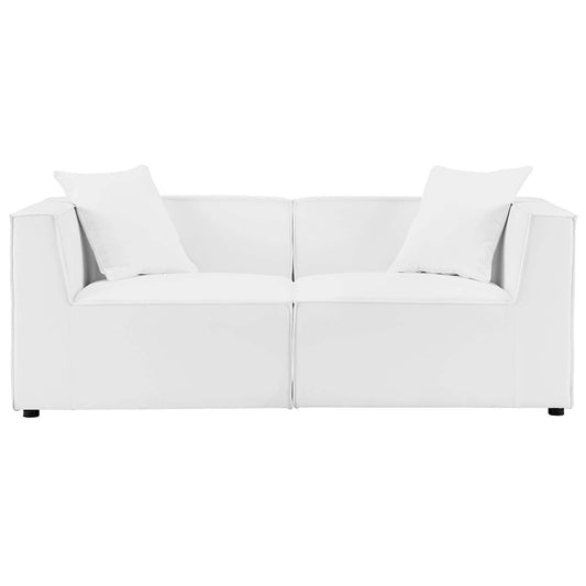 Modway - Saybrook Outdoor Patio Upholstered 2-Piece Sectional Sofa Loveseat - EEI-4377