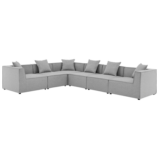 Modway - Saybrook Outdoor Patio Upholstered 6-Piece Sectional Sofa - EEI-4385