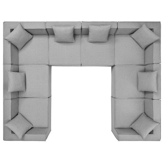 Modway - Saybrook Outdoor Patio Upholstered 8-Piece Sectional Sofa - EEI-4388