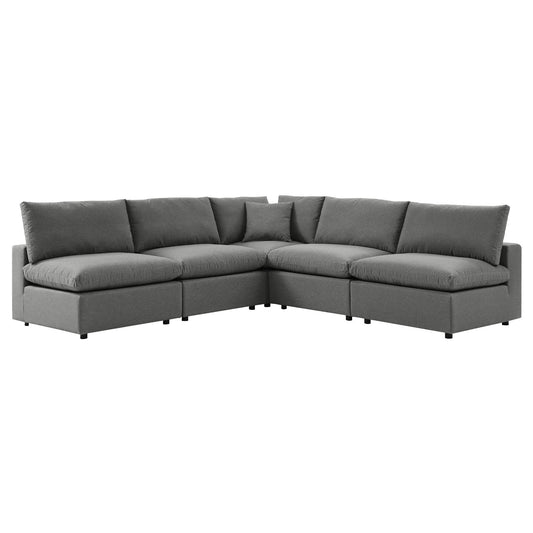 Modway - Commix 5-Piece Outdoor Patio Sectional Sofa - EEI-5587