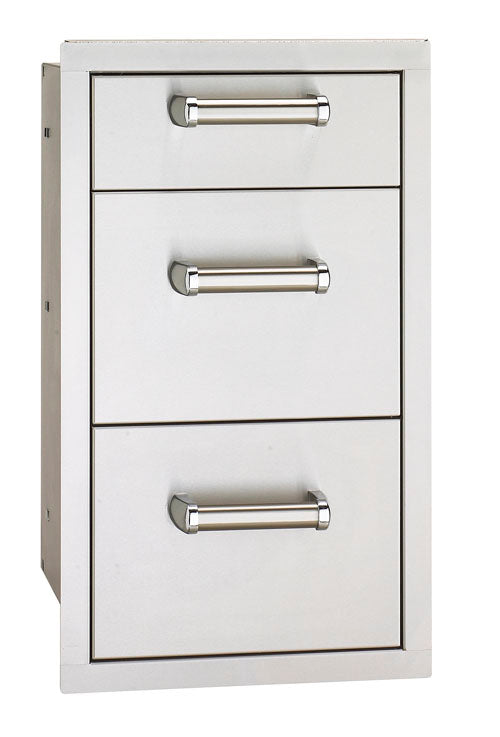 Fire Magic - Premium Flush 14-Inch Triple Access Drawer With Soft Close - 53803SC