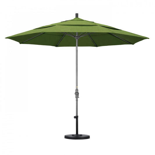 California Umbrella - 11' - Patio Umbrella Umbrella - Aluminum Pole - Spectrum Cilantro - Sunbrella - GSCUF118010-48022-DWV