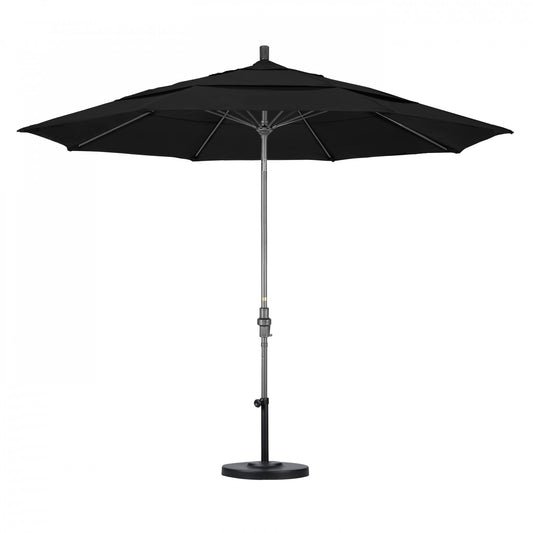 California Umbrella - 11' - Patio Umbrella Umbrella - Aluminum Pole - Black - Sunbrella - GSCUF118010-5408-DWV