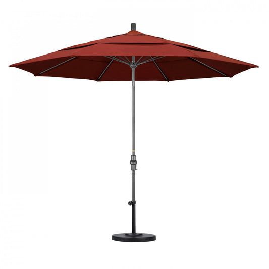 California Umbrella - 11' - Patio Umbrella Umbrella - Aluminum Pole - Terracotta - Sunbrella - GSCUF118010-5440-DWV