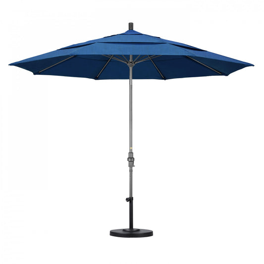 California Umbrella - 11' - Patio Umbrella Umbrella - Aluminum Pole - Regatta - Sunbrella - GSCUF118010-5493-DWV
