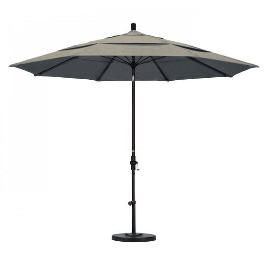 California Umbrella - 11' - Patio Umbrella Umbrella - Aluminum Pole - Spectrum Dove - Sunbrella - GSCUF118117-48032-DWV