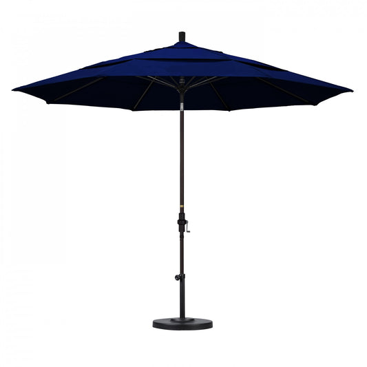 California Umbrella - 11' - Patio Umbrella Umbrella - Aluminum Pole - True Blue - Sunbrella - GSCUF118117-5499-DWV
