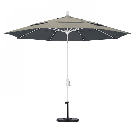 California Umbrella - 11' - Patio Umbrella Umbrella - Aluminum Pole - Spectrum Dove - Sunbrella - GSCUF118170-48032-DWV
