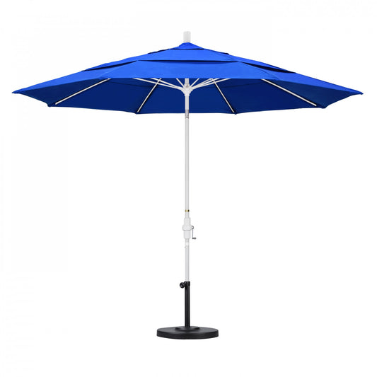 California Umbrella - 11' - Patio Umbrella Umbrella - Aluminum Pole - Pacific Blue - Sunbrella - GSCUF118170-5401-DWV