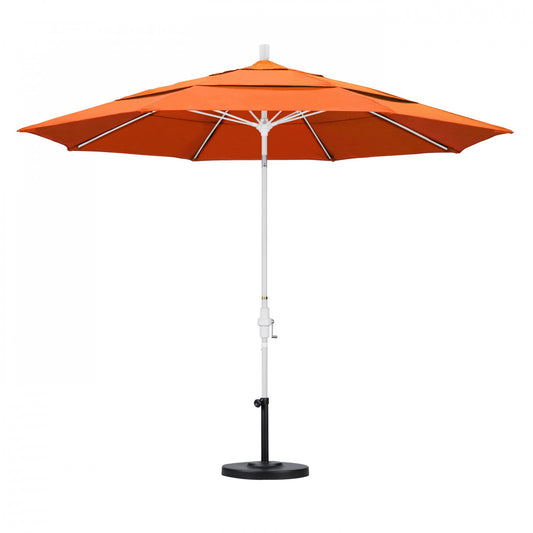 California Umbrella - 11' - Patio Umbrella Umbrella - Aluminum Pole - Tangerine - Sunbrella - GSCUF118170-5406-DWV