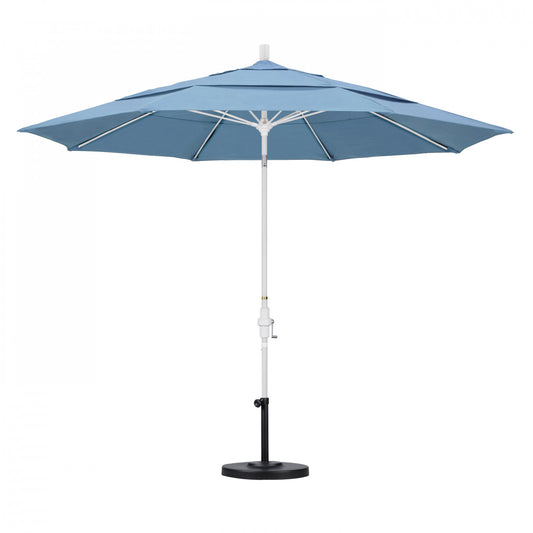 California Umbrella - 11' - Patio Umbrella Umbrella - Aluminum Pole - Air Blue - Sunbrella - GSCUF118170-5410-DWV