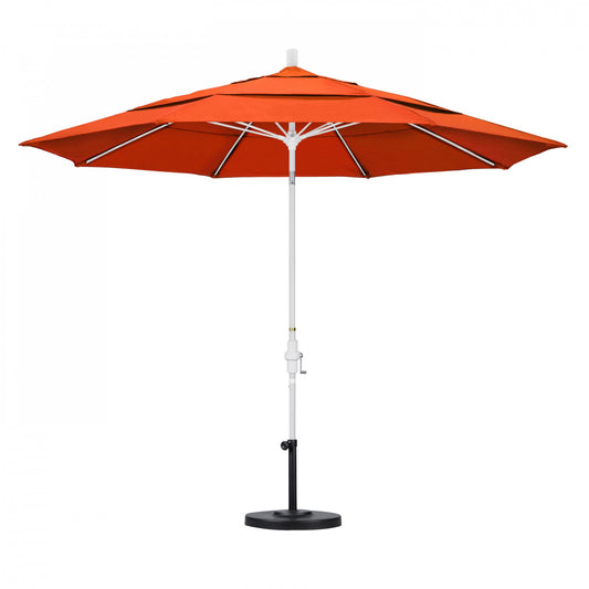 California Umbrella - 11' - Patio Umbrella Umbrella - Aluminum Pole - Melon - Sunbrella - GSCUF118170-5415-DWV