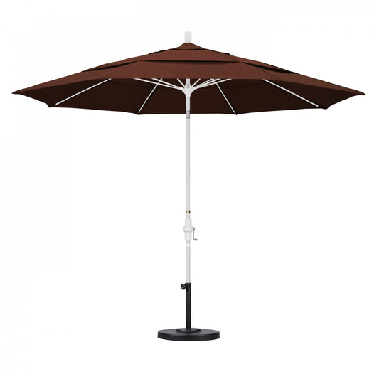 California Umbrella - 11' - Patio Umbrella Umbrella - Aluminum Pole - Bay Brown - Sunbrella - GSCUF118170-5432-DWV