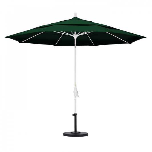 California Umbrella - 11' - Patio Umbrella Umbrella - Aluminum Pole - Forest Green - Sunbrella - GSCUF118170-5446-DWV
