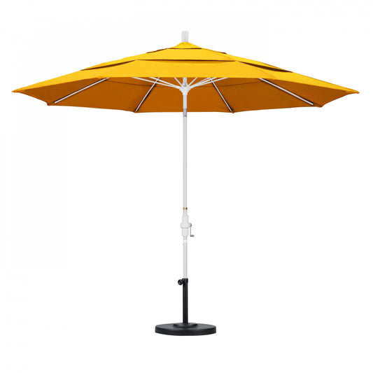 California Umbrella - 11' - Patio Umbrella Umbrella - Aluminum Pole - Sunflower Yellow - Sunbrella - GSCUF118170-5457-DWV