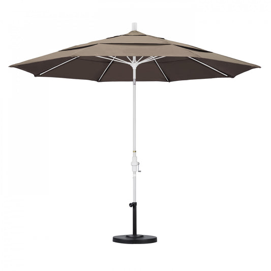 California Umbrella - 11' - Patio Umbrella Umbrella - Aluminum Pole - Taupe - Sunbrella - GSCUF118170-5461-DWV