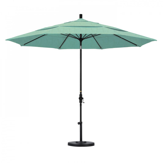 California Umbrella - 11' - Patio Umbrella Umbrella - Aluminum Pole - Spectrum Mist - Sunbrella - GSCUF118705-48020-DWV