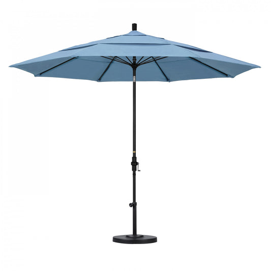 California Umbrella - 11' - Patio Umbrella Umbrella - Aluminum Pole - Air Blue - Sunbrella  - GSCUF118705-5410-DWV