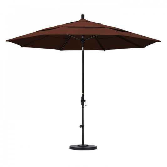 California Umbrella - 11' - Patio Umbrella Umbrella - Aluminum Pole - Bay Brown - Sunbrella - GSCUF118705-5432-DWV