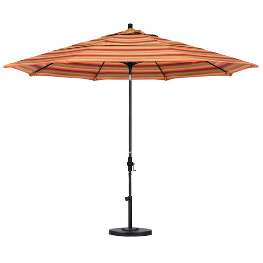 California Umbrella - 11' - Patio Umbrella Umbrella - Aluminum Pole - Astoria Sunset - Sunbrella - GSCUF118705-56095-DWV