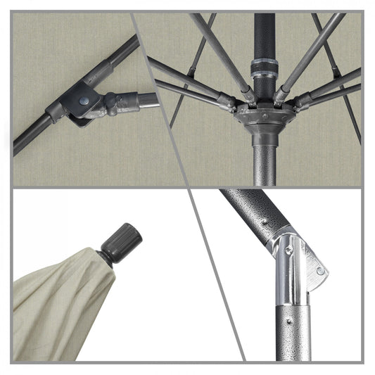 California Umbrella - 7.5' - Patio Umbrella Umbrella - Aluminum Pole - Spectrum Dove - Sunbrella - GSCUF758010-48032