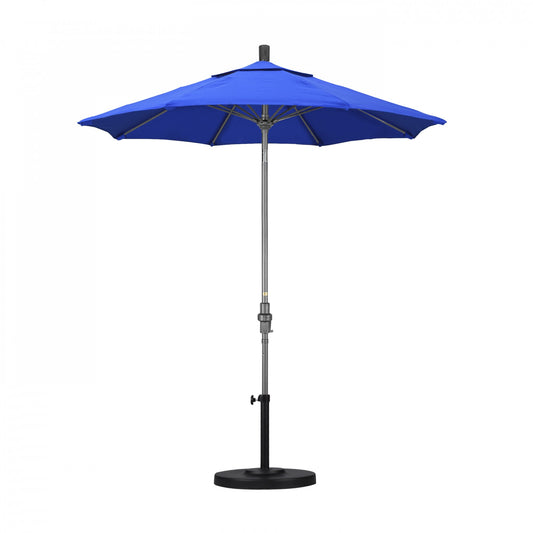 California Umbrella - 7.5' - Patio Umbrella Umbrella - Aluminum Pole - Pacific Blue - Sunbrella - GSCUF758010-5401