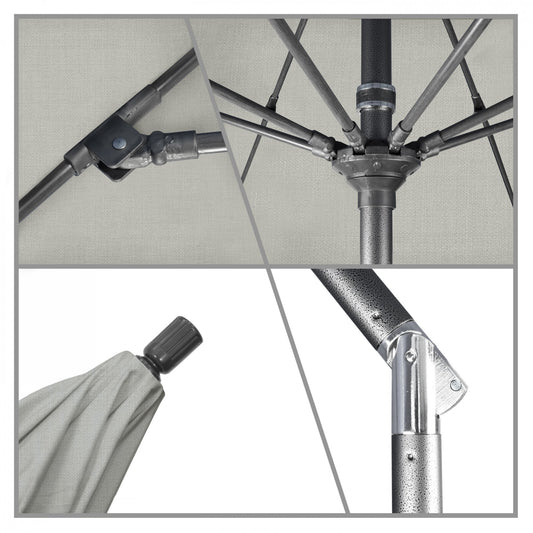 California Umbrella - 7.5' - Patio Umbrella Umbrella - Aluminum Pole - Granite - Sunbrella - GSCUF758010-5402