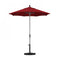 California Umbrella - 7.5' - Patio Umbrella Umbrella - Aluminum Pole - Jockey Red - Sunbrella - GSCUF758010-5403
