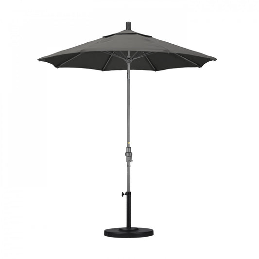 California Umbrella - 7.5' - Patio Umbrella Umbrella - Aluminum Pole - Charcoal - Sunbrella - GSCUF758010-54048