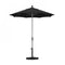 California Umbrella - 7.5' - Patio Umbrella Umbrella - Aluminum Pole - Black - Sunbrella - GSCUF758010-5408