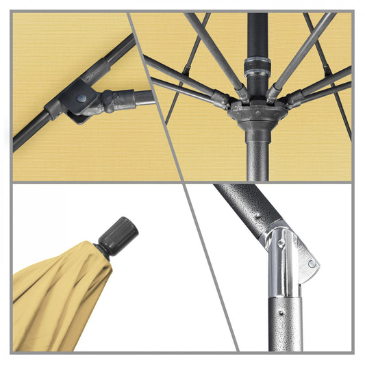 California Umbrella - 7.5' - Patio Umbrella Umbrella - Aluminum Pole - Wheat - Sunbrella - GSCUF758010-5414
