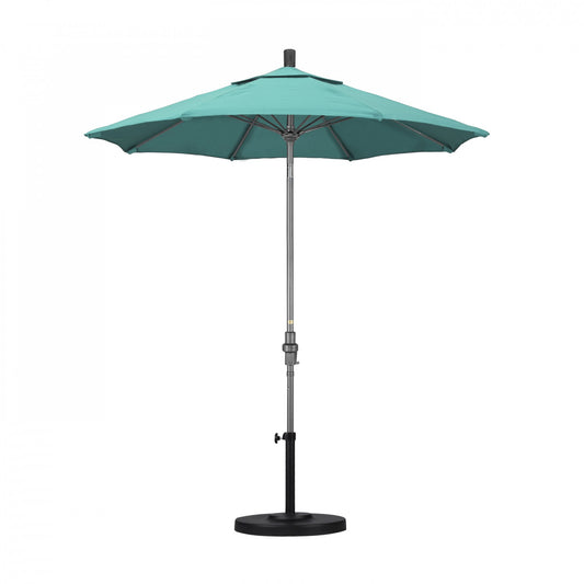 California Umbrella - 7.5' - Patio Umbrella Umbrella - Aluminum Pole - Aruba - Sunbrella - GSCUF758010-5416