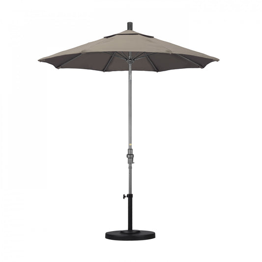 California Umbrella - 7.5' - Patio Umbrella Umbrella - Aluminum Pole - Taupe - Sunbrella - GSCUF758010-5461