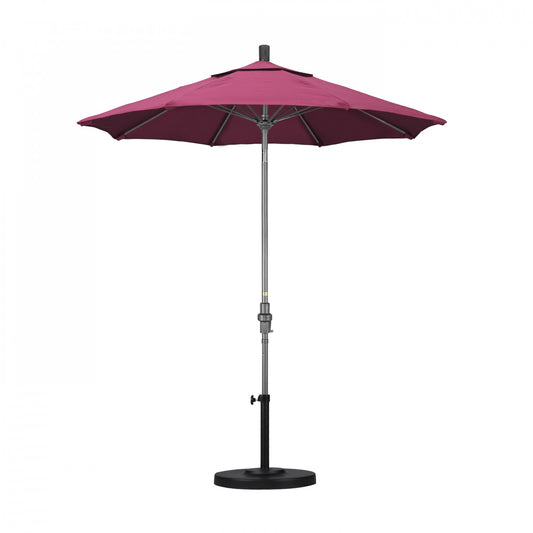 California Umbrella - 7.5' - Patio Umbrella Umbrella - Aluminum Pole - Hot Pink - Sunbrella - GSCUF758010-5462