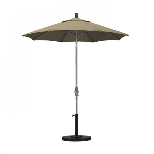 California Umbrella - 7.5' - Patio Umbrella Umbrella - Aluminum Pole - Heather Beige - Sunbrella - GSCUF758010-5476