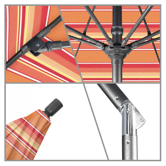 California Umbrella - 7.5' - Patio Umbrella Umbrella - Aluminum Pole - Dolce Mango - Sunbrella - GSCUF758010-56000