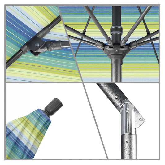California Umbrella - 7.5' - Patio Umbrella Umbrella - Aluminum Pole - Seville Seaside - Sunbrella - GSCUF758010-5608