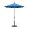 California Umbrella - 7.5' - Patio Umbrella Umbrella - Aluminum Pole - Canvas Cyan - Sunbrella - GSCUF758010-56105