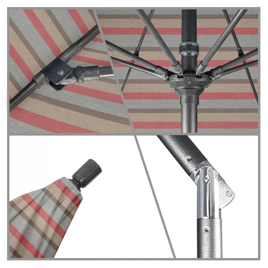 California Umbrella - 7.5' - Patio Umbrella Umbrella - Aluminum Pole - Gateway Blush - Sunbrella - GSCUF758010-58038