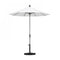 California Umbrella - 7.5' - Patio Umbrella Umbrella - Aluminum Pole - White - Olefin - GSCUF758010-F04