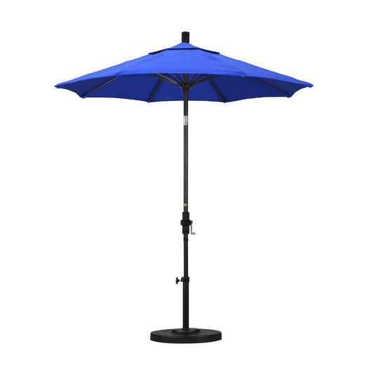 California Umbrella - 7.5' - Patio Umbrella Umbrella - Aluminum Pole - Pacific Blue - Sunbrella - GSCUF758117-5401