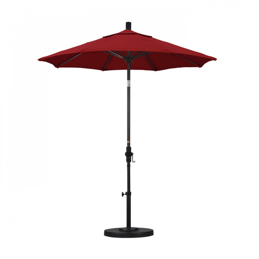 California Umbrella - 7.5' - Patio Umbrella Umbrella - Aluminum Pole - Jockey Red - Sunbrella - GSCUF758117-5403