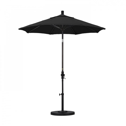 California Umbrella - 7.5' - Patio Umbrella Umbrella - Aluminum Pole - Black - Sunbrella - GSCUF758117-5408