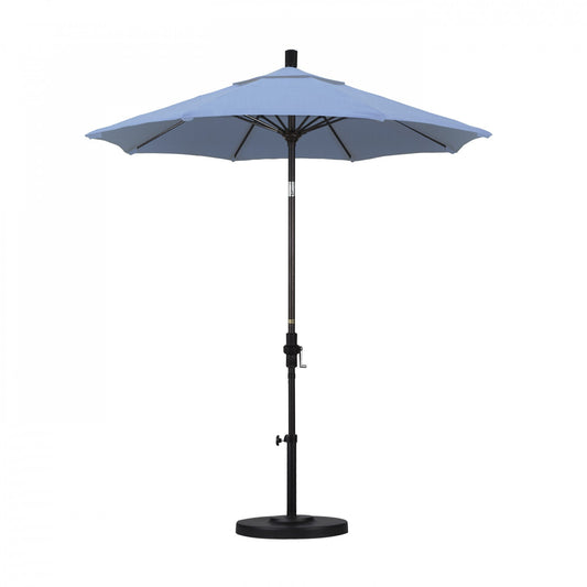 California Umbrella - 7.5' - Patio Umbrella Umbrella - Aluminum Pole - Air Blue - Sunbrella - GSCUF758117-5410