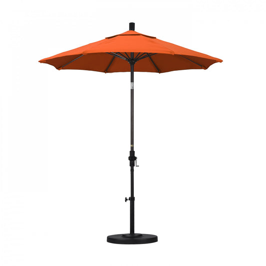 California Umbrella - 7.5' - Patio Umbrella Umbrella - Aluminum Pole - Melon - Sunbrella - GSCUF758117-5415