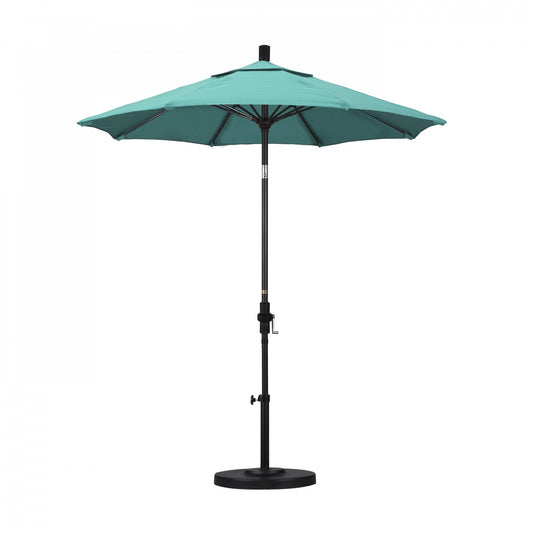 California Umbrella - 7.5' - Patio Umbrella Umbrella - Aluminum Pole - Aruba - Sunbrella - GSCUF758117-5416