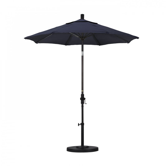 California Umbrella - 7.5' - Patio Umbrella Umbrella - Aluminum Pole - Navy - Sunbrella - GSCUF758117-5439